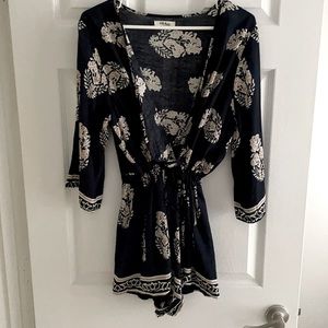 Boho print romper small/medium